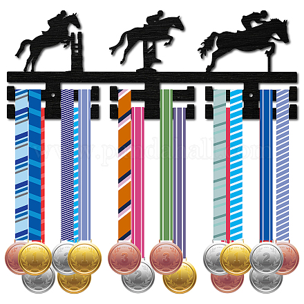 Soporte para colgar medallas de madera de moda ODIS-WH0041-009-1