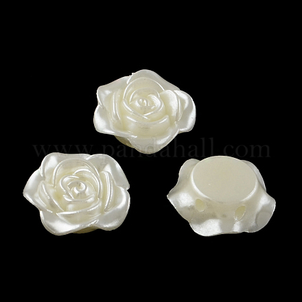 Fleur abs plastique imitation perles multi-brins liens OACR-R016-48-1