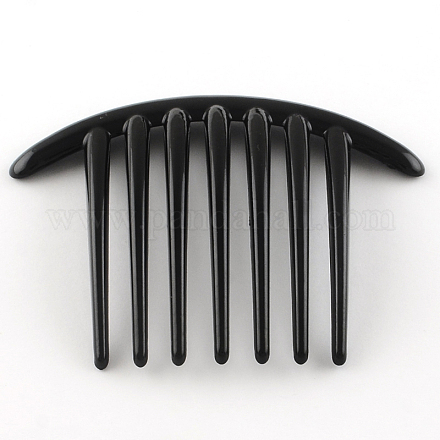 Hair Accessories Plastic Hair Comb Findings OHAR-S185-07-1