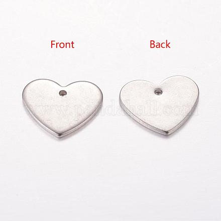 Handmade Valentines Day Gifts Ideas for Him 201 Stainless Steel Stamping Blank Tag Pendants STAS-Q116-1