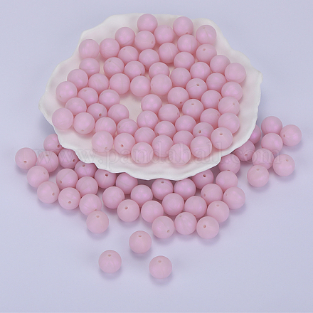 Round Silicone Focal Beads SI-JX0046A-120-1