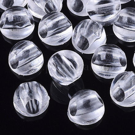 Transparent comme des perles en plastique FIND-T064-009A-1