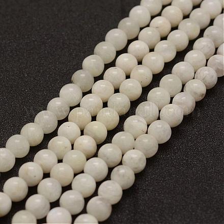 Natürliche weiße Mondstein-Perlenstränge G-G970-37-10mm-1