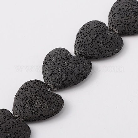 Synthetic Lava Rock Bead Strands G-N0113-18-1