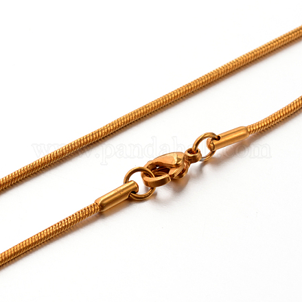 Collares de cadena de serpiente de 304 acero inoxidable STAS-M174-017G-1
