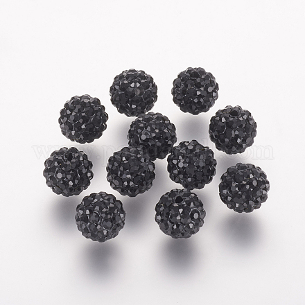 Perles de strass en argile polymère X-RB-K050-8mm-C02-1