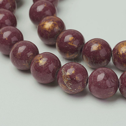 Chapelets de perles en jade Mashan naturel G-P232-01-E-8mm-1