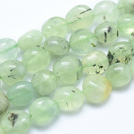 Chapelets de perles en préhnite naturelle X-G-E483-71-1