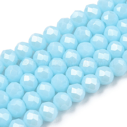 Chapelets de perles en verre électroplaqué EGLA-A034-P3mm-A25-1