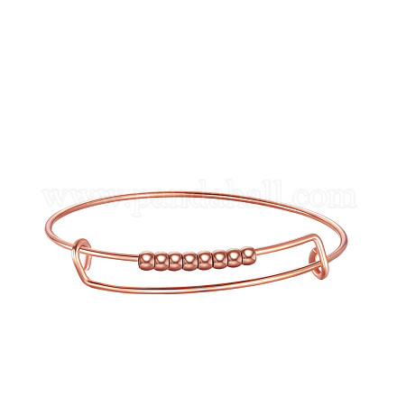 Shegrace réglable 304 bracelets extensibles en acier inoxydable JB704B-1