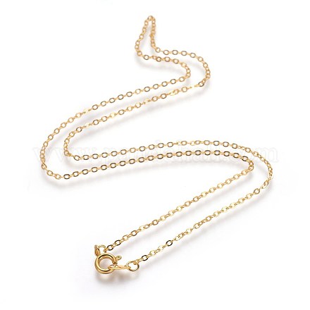 Brass Cable Chain Necklaces SW028-01G-NF-1