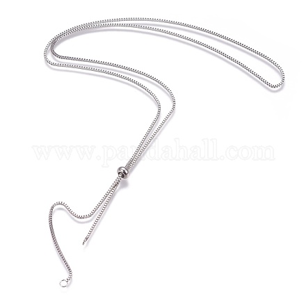 Edelstahl Slider Halskette Herstellung X-AJEW-JB00476-1