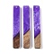 Resin & Wood Big Pendants, Rectangle Charms, Blue Violet, 51.5x7.5x3.5mm, Hole: 1.8mm