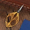 Hollow Flower Stainless Steel Scissors, Embroidery Scissors, Sewing Scissors, Golden, 110x48.5x6.57mm