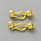 Brass Hook and S-Hook Clasps, Round, Golden, 16.3mm