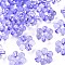 Transparent Acrylic Bead Frames, Flower, Medium Slate Blue, 16.5x15.5x6mm, Hole: 2mm, about 674pcs/500g