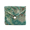 Cloth Cloud Print Jewelry Packaging Bags with Botton, Rectangle, Medium Turquoise, 8x9cm