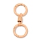 Alloy Spring Gate Clasps, with Spring Findings, Bisque, 76.5mm