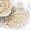 Opaque Acrylic Beads, Peanut, Floral White, 6.5x4x3mm, Hole: 1.4mm, about 197pcs/10g