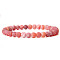 Natural Crackle Agate Round Beaded Stretch Bracelet,