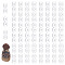60Pcs 3 Shapes Acrylic Knitted Hat Making Fastener Tool, Mixed Shapes, 10x24.5~25x3mm, Hole: 2~4.5x3~5mm, 20pcs/shape