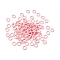 Plastic Locking Stitch Marker, Ring, Pink, 0.95x0.15cm, Inner Diameter: 0.55cm
