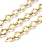 Ion Plating(IP) 304 Stainless Steel Oval Link Chains, Unwelded, Real 18K Gold Plated, 11x8.5x1.4mm