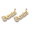 201 Stainless Steel Links connectors, Laser Cut Links, Constellations, Gemini, 30x10x1.5mm, Hole: 1.2mm