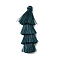 Polyester 
Tassel Pendants, Dark Slate Gray, 84x28mm