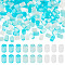 Cat Eye Beads, Column, Deep Sky Blue, 6x4mm, Hole: 1.2mm