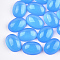 Translucent Resin Cabochons, Oval, Cornflower Blue, 17.5~18x13x6mm