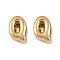 304 Stainless Steel Charms, Letter, Ion Plating(IP), Real 18K Gold Plated , Letter Q,  7.5x5.5x3.5mm, Hole: 1.8mm