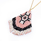 Handmade Japanese Seed Beads Tassels Pendant Necklaces NJEW-JN02441-02-2