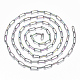 Ионное покрытие (ip) 304 цепочка из текстурированной скрепки из нержавеющей стали CHS-S006-JN954-3-2