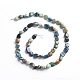 Chapelets de perles en chrysocolle et lapis lazuli naturelles G-D0002-B18-2