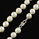 Collane di perline elegante perla NJEW-Q282-09-3