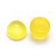 Cabujones de ágata amarilla natural X-G-P393-R06-8MM-2