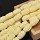 Dyed Carved Column Synthetic Coral Beads Strands CORA-O003-09B-1