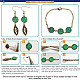 SUNNYCLUE 1 Box 150+ pcs DIY Druzy Dangle Drop Earrings Bracelet Jewellry Making Starter Kit with Round Druzy Agate Resin Cabochons 12mm - Make 5 Bracelet & 5 Pairs Earrings DIY-SC0004-01AB-3