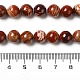 Fili di perline di diaspro rosso naturale in pelle di serpente G-H298-A02-03-5