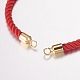 Création de bracelets à cordon torsadé en nylon MAK-F019-01G-3