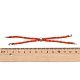 Adjustable Nylon Cord Slider Bracelet Making MAK-F026-A-P-6