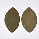 Eco-Friendly Pigskin Leather Big Pendants FIND-S301-25D-2