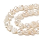Grado de hebras de perlas de agua dulce cultivadas naturales X-SPDA005Y-1-3