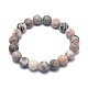 Bracelets extensibles en perles de jaspe zèbre naturelles BJEW-K212-C-035-2