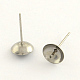 Accessoires de clous d'oreilles en 304 acier inoxydable STAS-R063-42-1