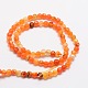 Faceted Natural Agate Round Beads Strands X-G-E318C-4mm-04-2