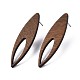 Серьги-гвоздики из орехового дерева с 304 штифтом из нержавеющей стали для женщин EJEW-N017-009-3