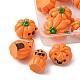 12Pcs 6 Styles Autumn Opaque Resin Pumpkin Cabochons RESI-YW0001-36-2
