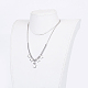 304 Stainless Steel Pendant Necklaces & Dangle Earrings Jewelry Sets SJEW-JS00941-5